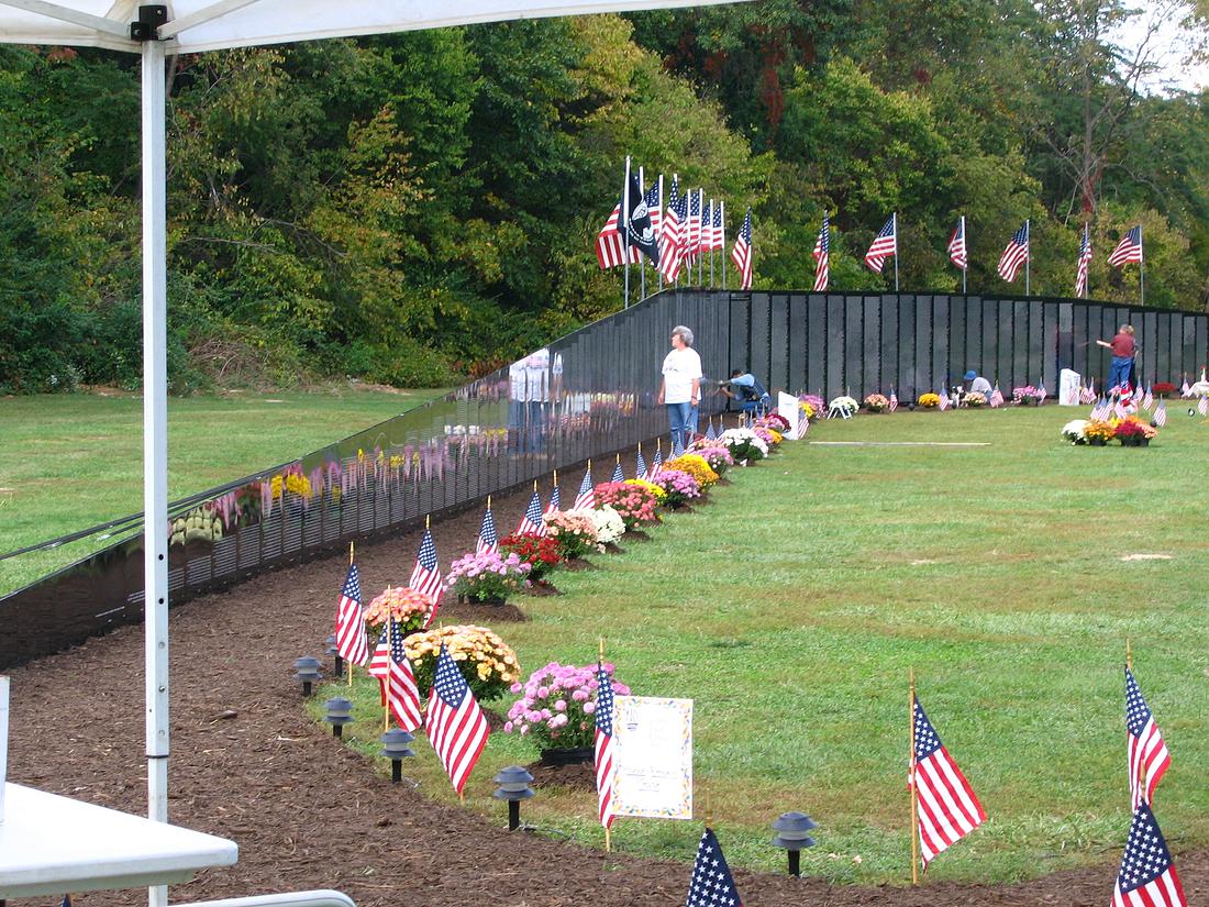 The Vietnam Veterans Memorial replica is about 360 feet long, displaying the names of those who died during the war. (Photo from AVTT)