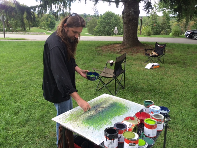 Self-edescribed "zombification artist" Billy Tackett took first place in the Behringer-Crawford Museum’s 2014 freshART competition