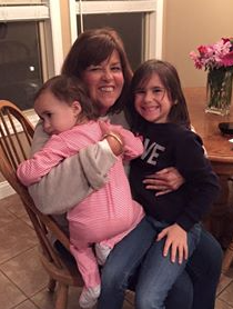 YaYa with two of her grandchildren, Lily and xxx