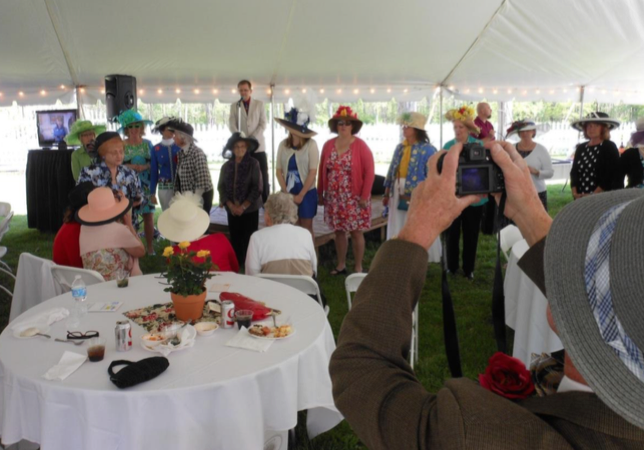 Last year's Derby party at Dinsmore