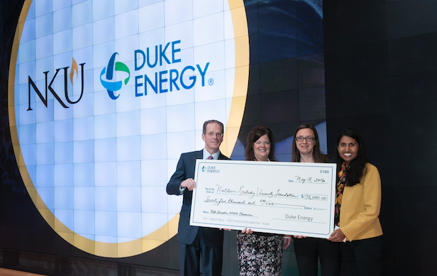 Duke Foundation presents check to NKU