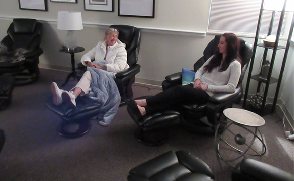 Patients in Lexington Center for Integrative Health's Scaler Wave Room, the first of it's kind in Lexington (Photo from LCIH) 