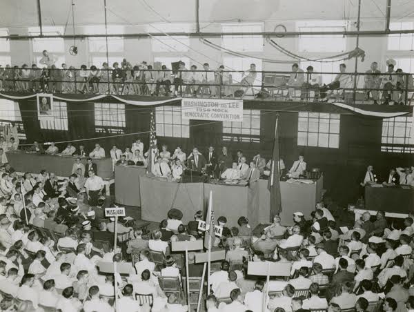 At a gym on the campus of Washington & Lee University, on April 30, 1956, Kentucky’s most famous 20th century statesman Alben Barkley died doing what he loved: firing up a Democratic crowd with a stem-winder speech (Photo Provided)