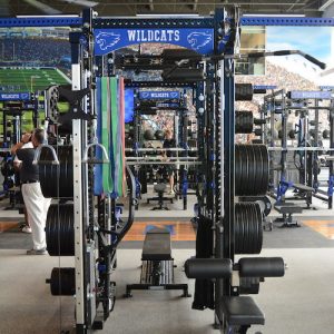  The weight room takes up 15,000 square feet in UK's new training facility (Keith Taylor Photo) 