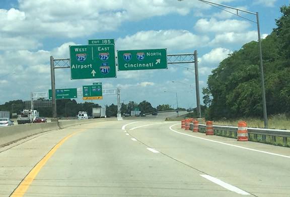Traffic pattern change, lane closures for I-71/75 construction project in Kenton County this weekend