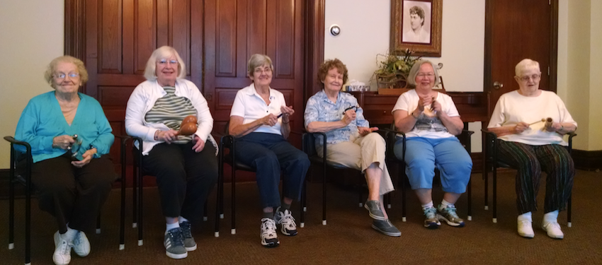 Residents engage in daily planned activities in the Parlor. (Photo provided)