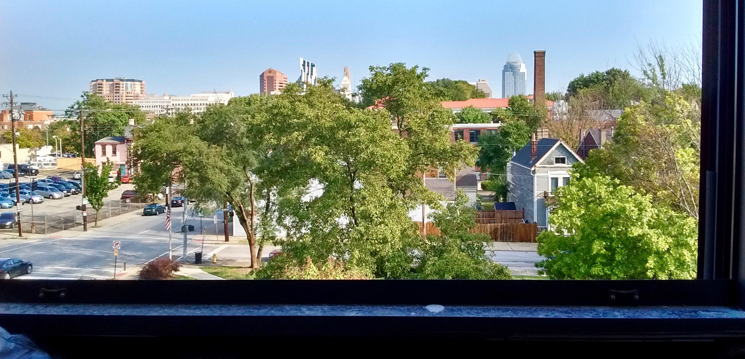 Skyline view from a North-facing unit 