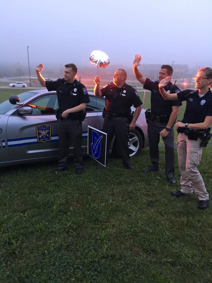 Kenton County's finest welcomed Twenhofel Middle School this morning, celebrating their academic achievement.
