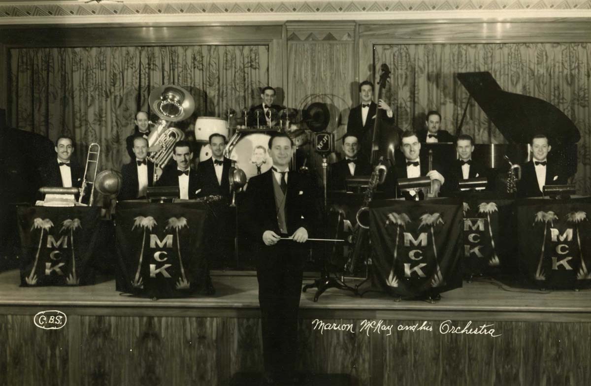 The Marion McKay Orchestra, a mainstay at Swiss Gardens, was regularly broadcast on WLW, WFBE and WKRC radio. (Stephen Enzweiler Collection.) 