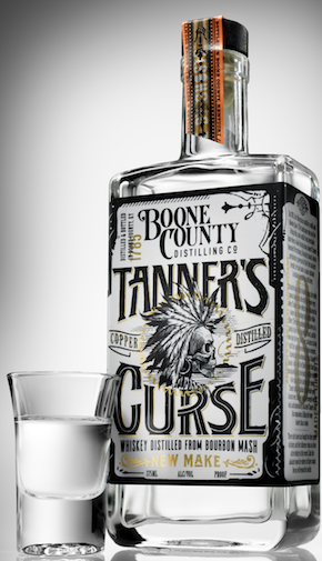Season for spirits: Made-by-ghosts white whiskey, Tanner’s Curse, from Boone County Distilling Co.