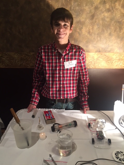 Zac McEachern,  Ockerman Middle School, presents his creation