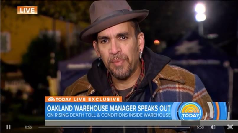 Ghost Ship manager interviewed on national news 