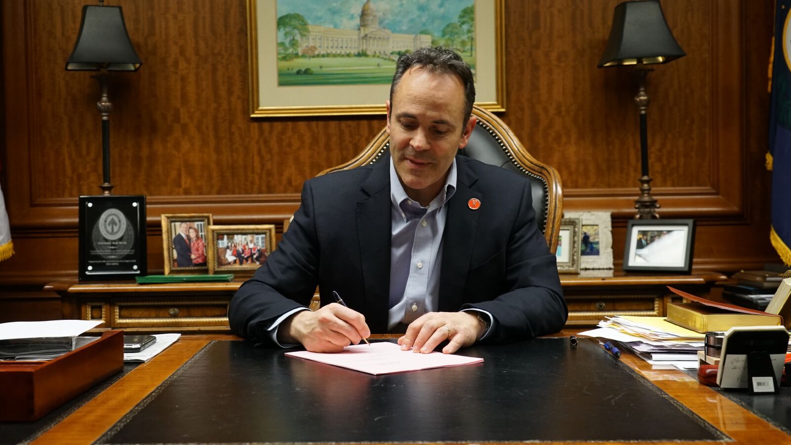 Gov. Matt Bevin has signed into law seven historic bills sent to his desk by the Kentucky General Assembly, following a record-setting first week of work in Frankfort (Photo Provided)