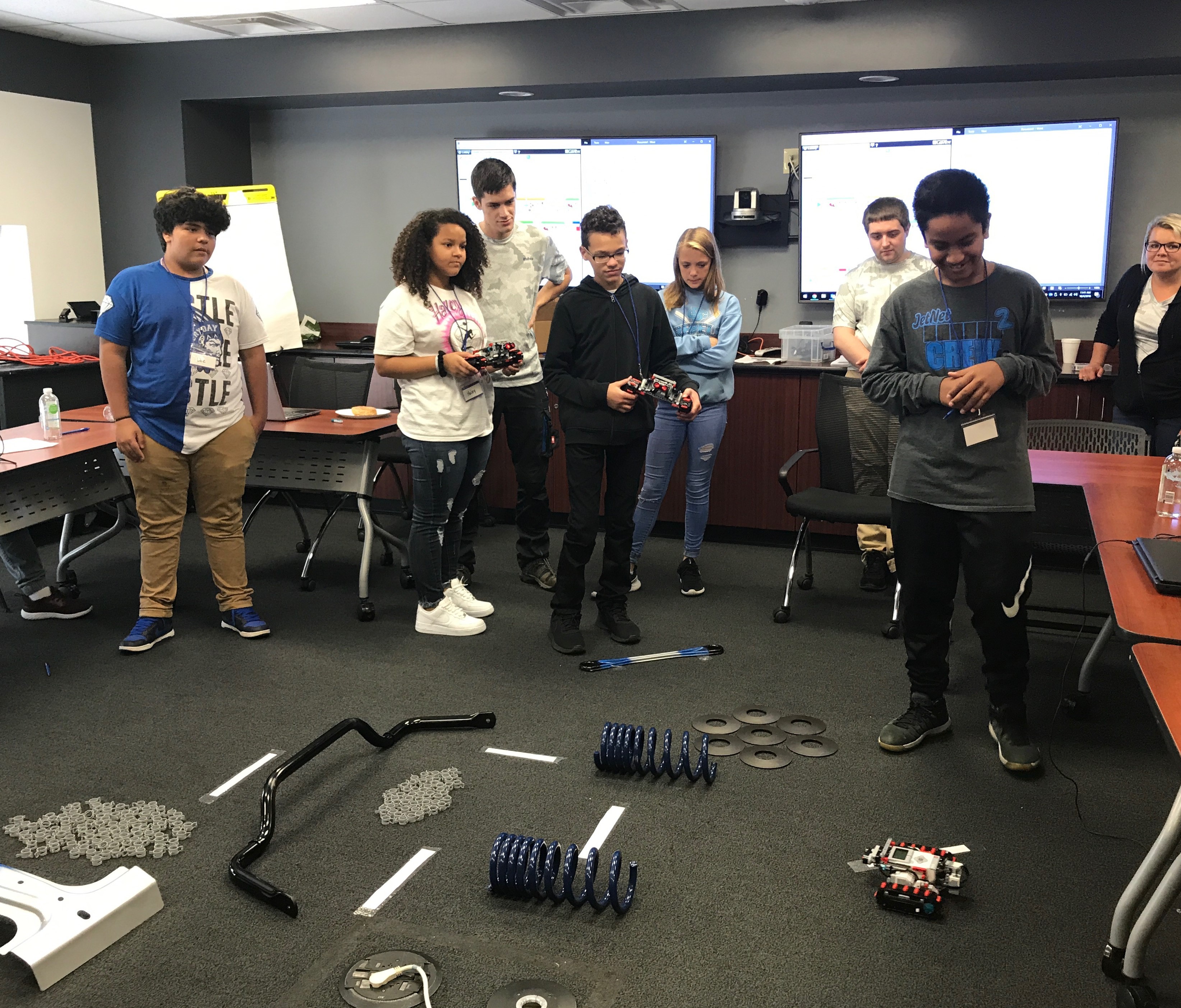 R.A. Jones Middle School students get a glimpse into a career in advanced manufacturing at Mubea event