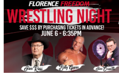 Florence Freedom Wrestling Night in June to feature legendary figures, additional promotions