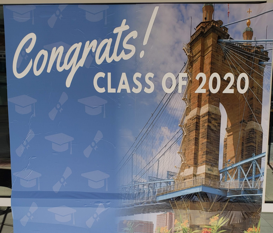 Gateway, Renaissance Cov congratulate Class of 2020 with photo backdrop on building through May