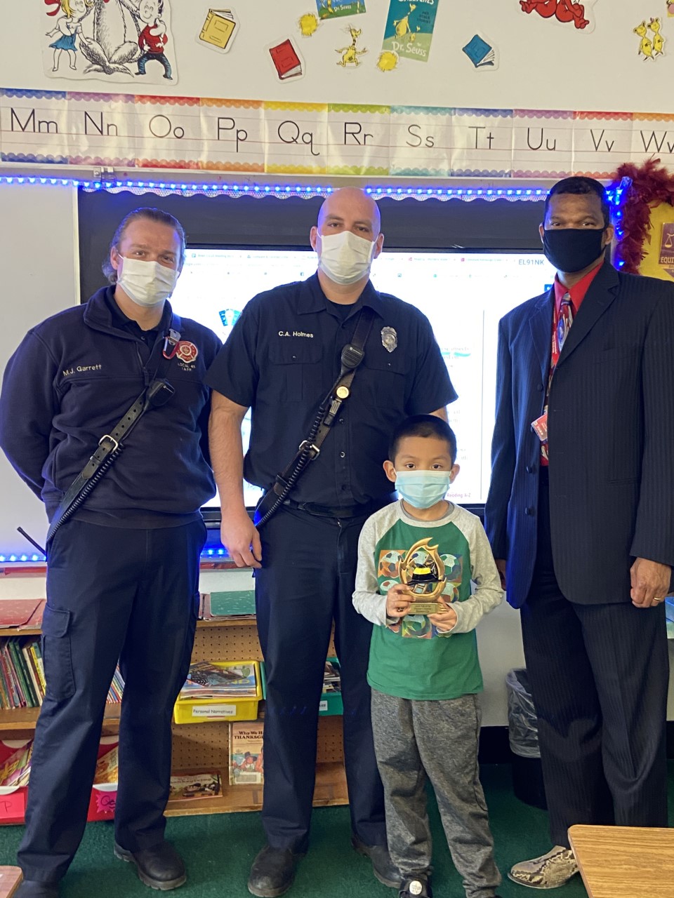 Two students from Newport Independent schools win NKY Junior Fire Marshall Poster contest