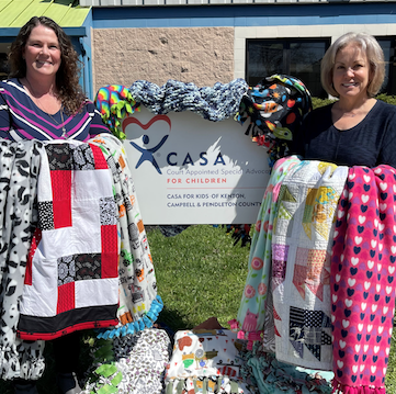 CASA for Kids launches project to provide handmade blankets for abuses children in Family Court