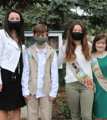 Award-winning Girl Scouts dedicate two Free Little Libraries they built in Erlanger
