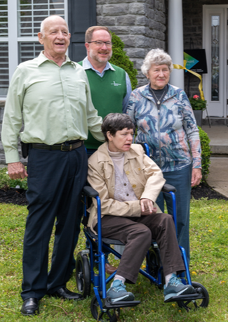 Mayor Reinersman, Father Robbins, Sendelbach family help dedicate Point/Arc’s 15th residential home