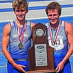 Highlands boys track team finishes second in tight scoring battle for Class 2A state championship