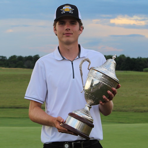 Luke Muller has won state championship trophies shooting birdies as well as baskets this year
