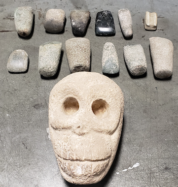 U.S. Customs and Border Protection officers stop the transport of ancient artifacts at Louisville port