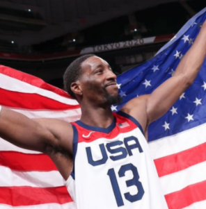 Three former UK basketball greats on gold medal team in Olympics, winning over France 88-82
