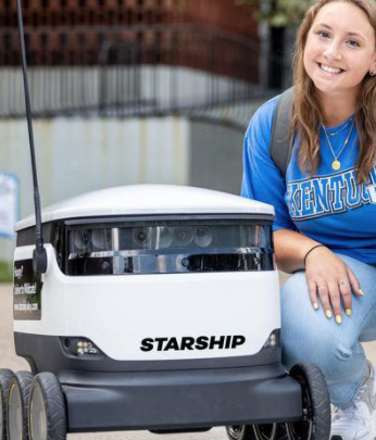Starship Technologies rolls out its robot food delivery service on the University of Kentucky campus