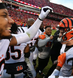 WHO DEY? That would be the BENGALS and the rest of us, headed to Super Bowl; OT win over Kansas