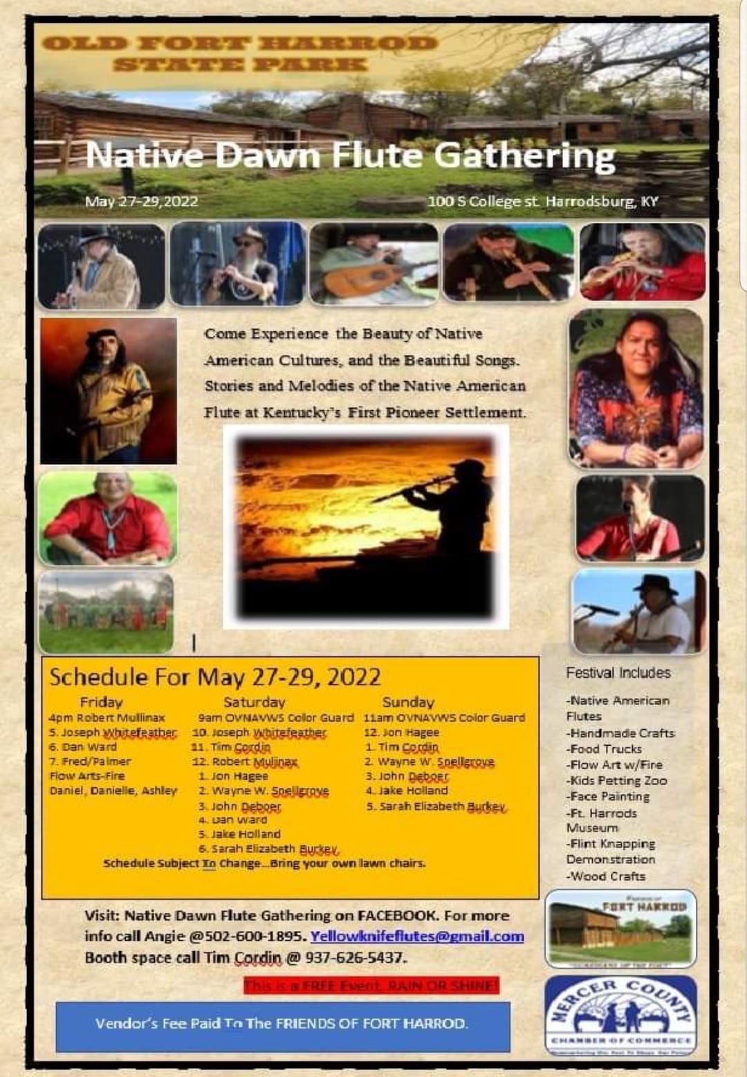 Native Dawn Flute Festival in Harrodsburg starts today, runs through