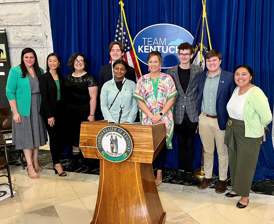 Student advocates attend ceremonial signing of HB 44, allowing mental health absences to be excused