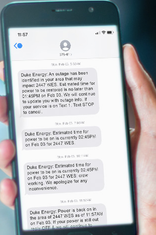 Duke Energy hopes to restore power for most customers by noon today but ...