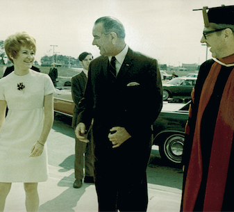 Our Rich History; The 1968 visit of President Lyndon Baines Johnson as VCM transitions to TMC