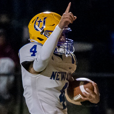 Luke Runyon has played multiple roles in NewCath football team’s success story this season
