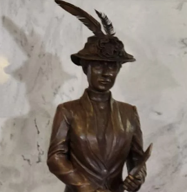 Bronze statue of Nettie Depp, first elected female public official in Kentucky, dedicated at state Capitol