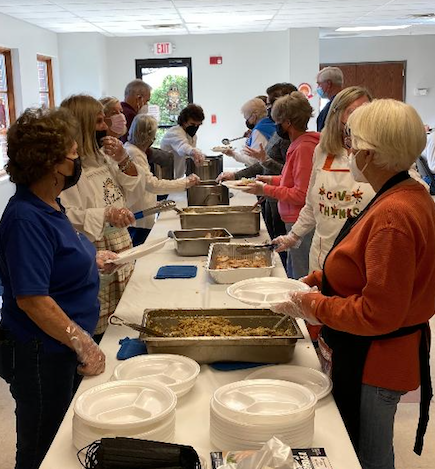 BAWAC inc. celebrated Thanksgiving early with their clients — staff prepared and served the meals