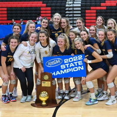 Notre Dame Academy volleyball team brings home second state championship trophy in three years