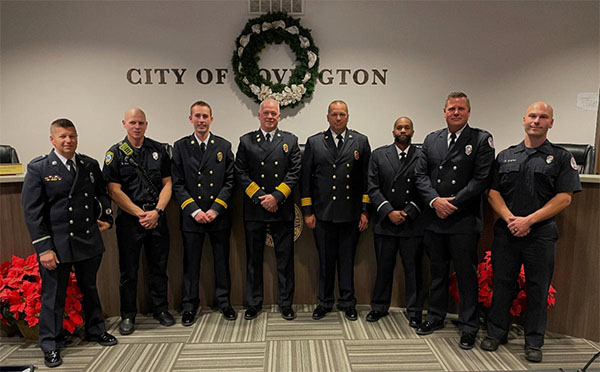 Covington Fire Department’s Bloemer, Salmons retire; Deye, Vance and Adams promoted