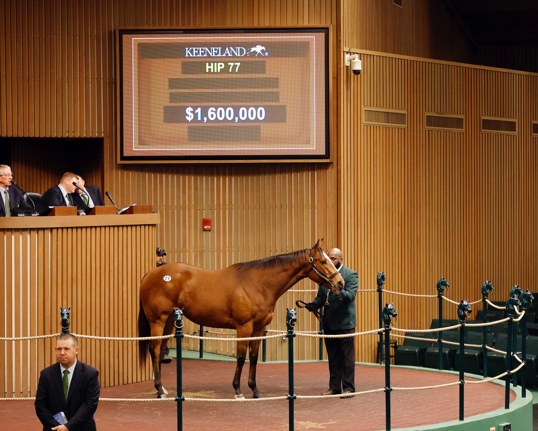 Keeneland January sale concludes with healthy results; three horses sold for $1 million or more