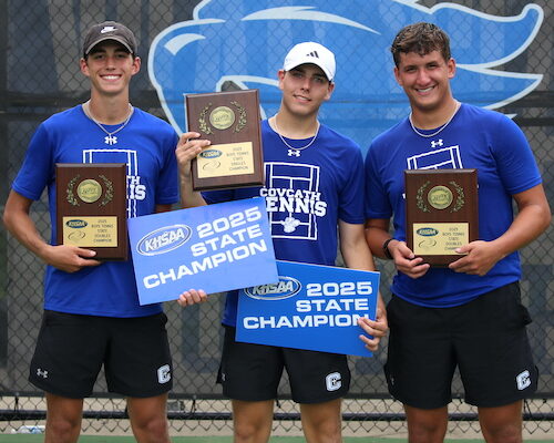 CovCath sweeps boys singles, doubles title matches in final round of state tennis tournament