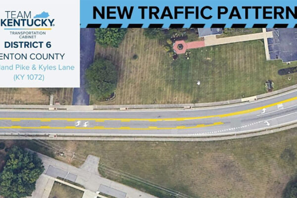Resurfacing project to create new traffic pattern on Highland Pike/Kyles Lane in Ft. Wright Monday