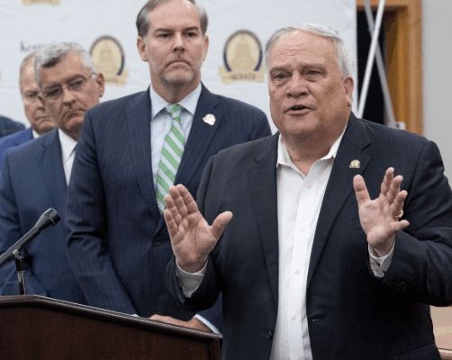 Kentucky GOP senators praise laws to go into effect Friday — hold press conference in new temporary quarters