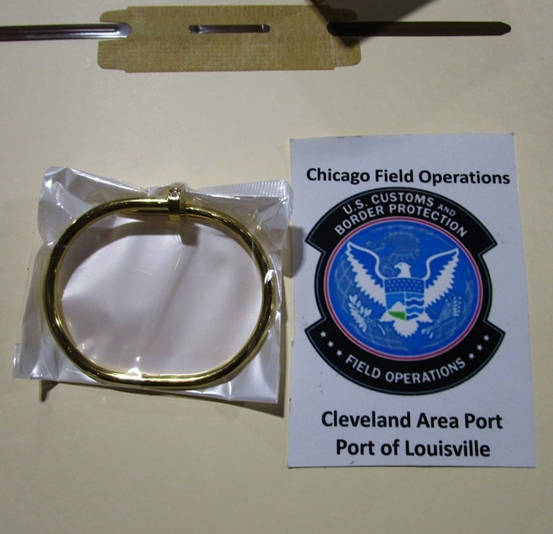 U.S. CBP seizes 2200 pieces of counterfeit jewelry worth $25 million at Port of Louisville