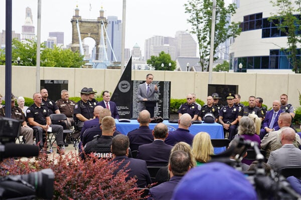 Local leaders gather in Covington to mark milestone in providing KY officers with life-saving body armor