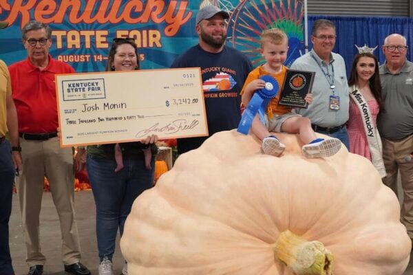 Kentucky State Fair crowns largest watermelon and largest pumpkin winners — on display through August 24