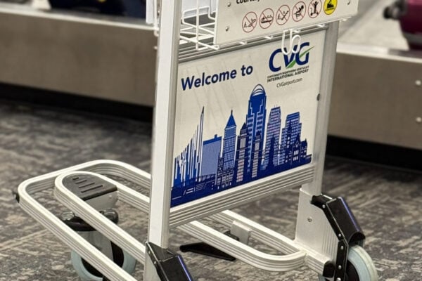 CVG Airport rolls out 250 new complimentary luggage carts available to travelers