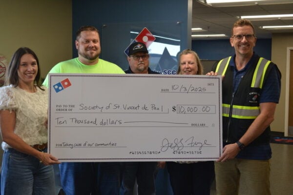 SVdP NKY receives donation from Domino’s KY to support emergency assistance programs