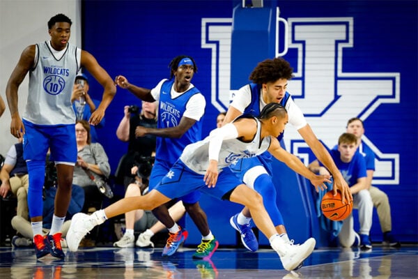 MRI on University of Kentucky guard Jaland Lowe’s shoulder negative, no timetable set for return